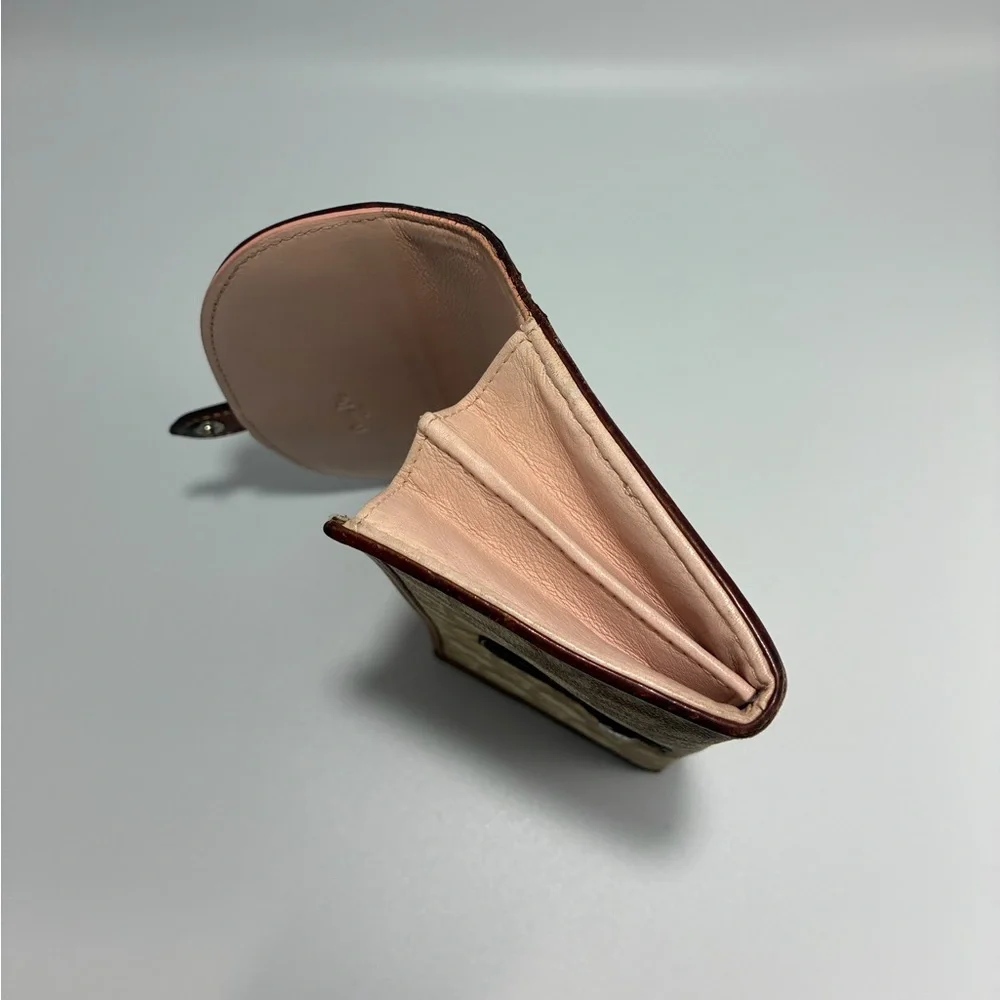 Christian Dior Romantique Trotter Heart Long Wallet Beige